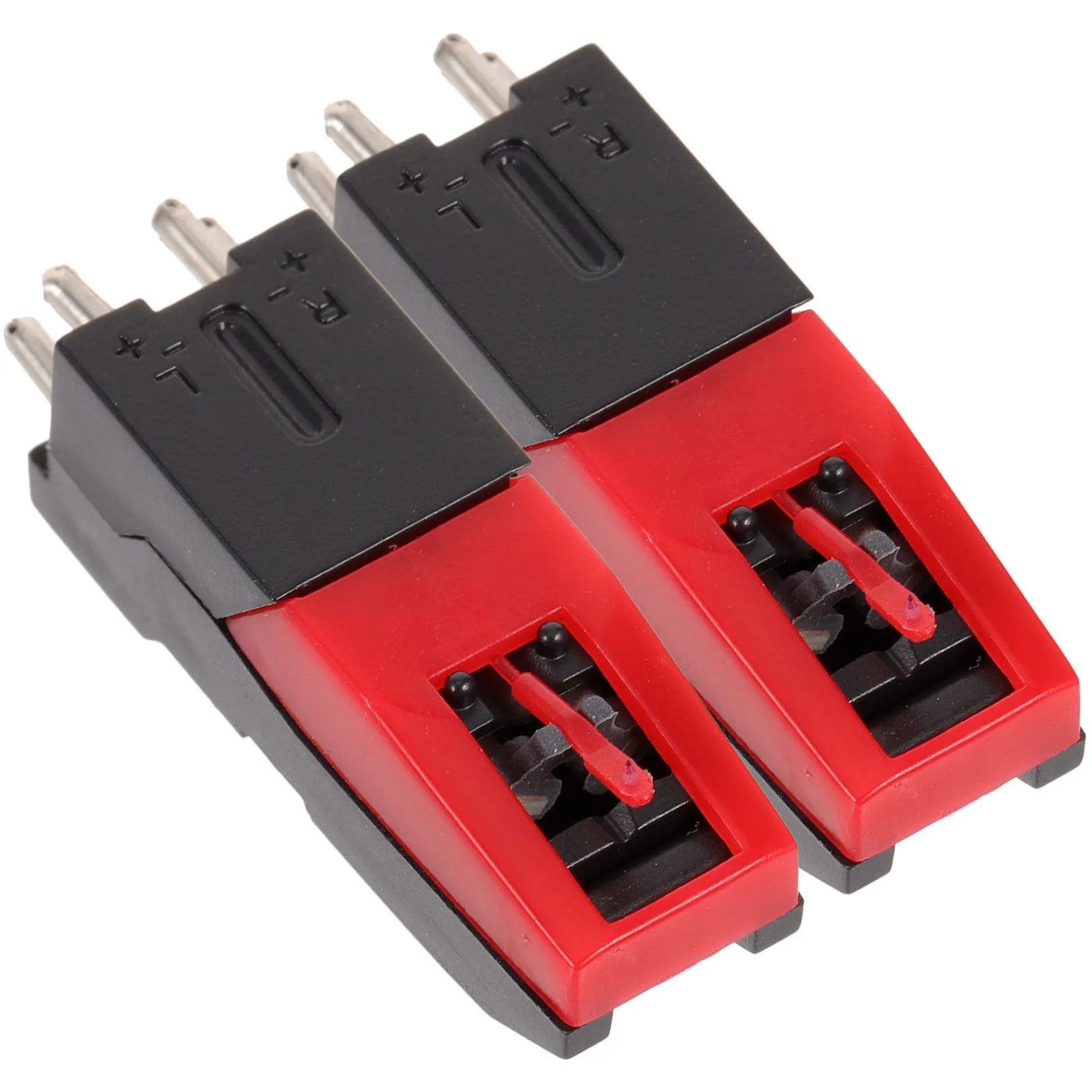 

2Pcs Turntable Stylus Needle Replacement High Durability Plastic Phonograph Attachment Easy Install Compatible Record Player