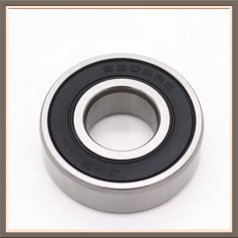 2/5pcs 6202‑2RS Deep Groove Ball Bearing 15x35x11mm Double‑Sided Rubber Sealed High‑Speed Low Friction Dustproof Bearing Steel