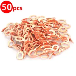 50pcs twisted pulling rings dent pull weld tip spot welding electrode pads car body repair consumables spotter accessories