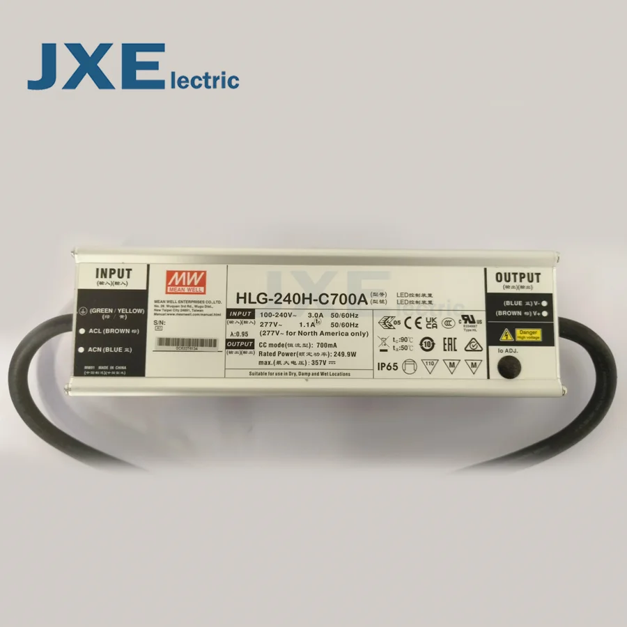 MEAN WELL switching power supply HLG-240H-C700B HLG-240H-C1050B HLG-240H-C1400B HLG-240H-C1750B HLG-240H-C2100B