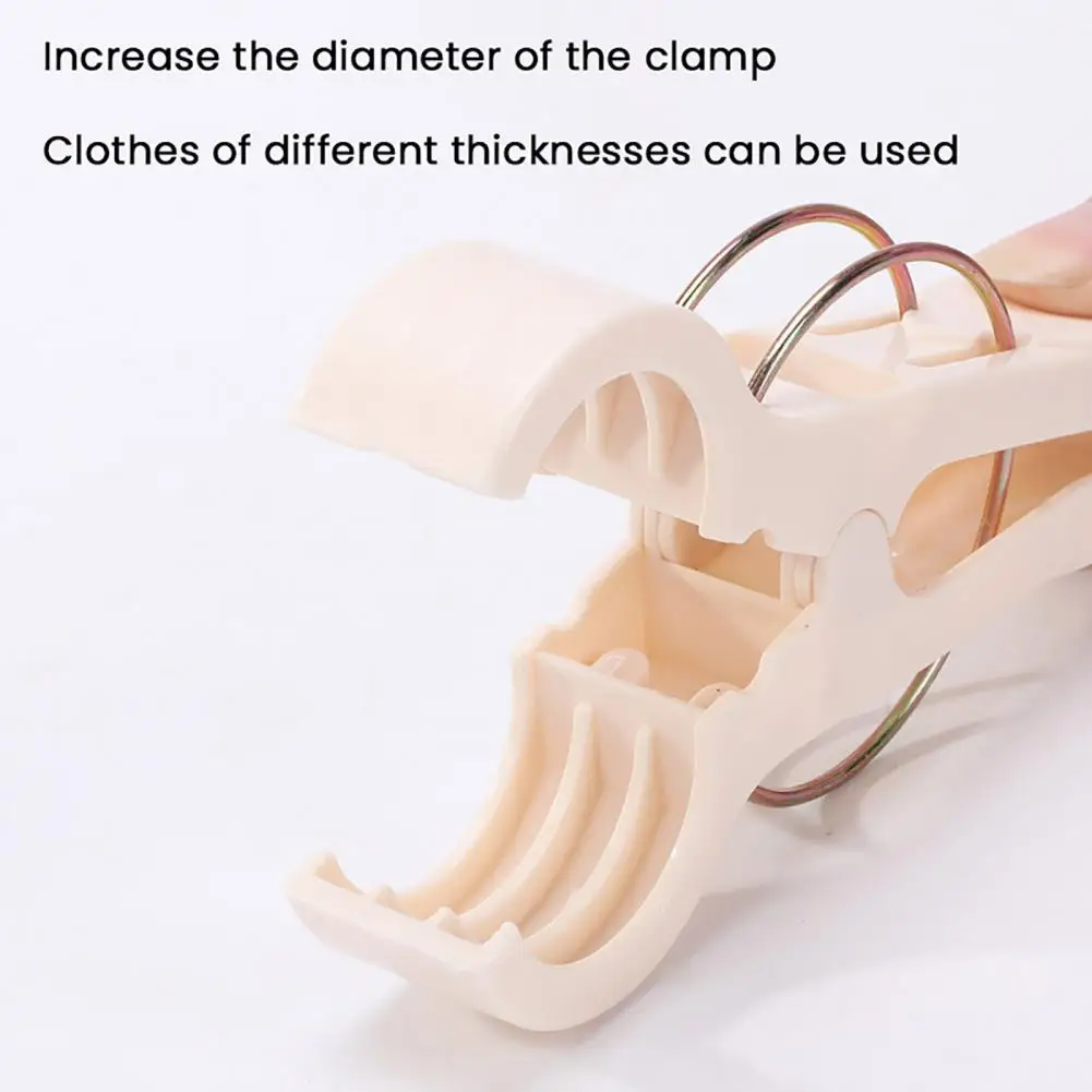 Drying Clip Anti-slip Beach Towel Clamp 4pcs Heavy Duty Beach Towel Clips Laundry Pins with Anti-slip Spring Mechanism Portable