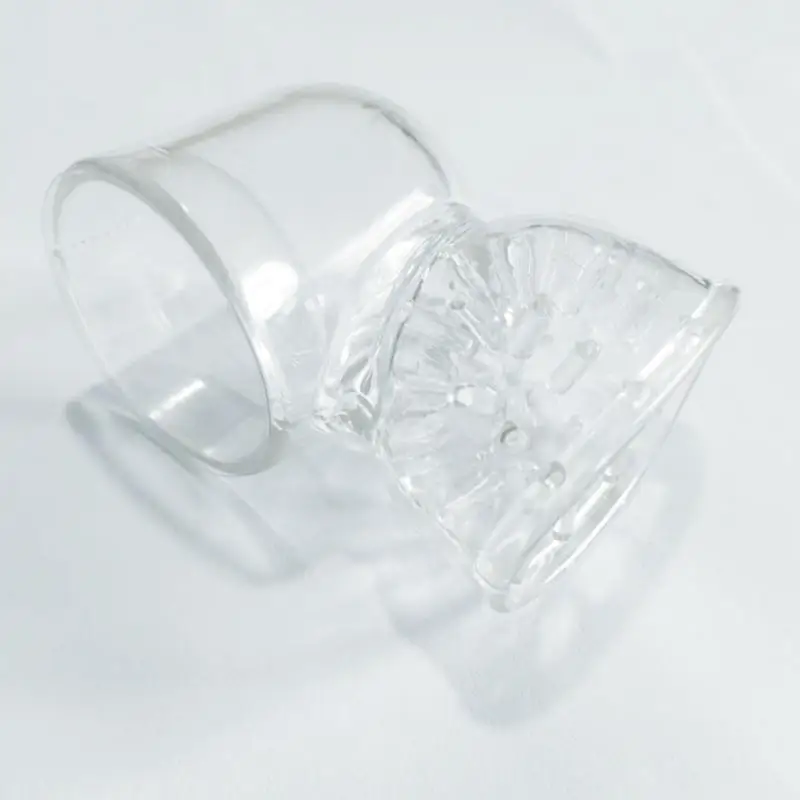 Transparent Magic Wand Attachment Penis Vibrator Masturbador Headgear AV Stick Rod Head Cover Sleeve Sex Toys Erotic Accessories view 6