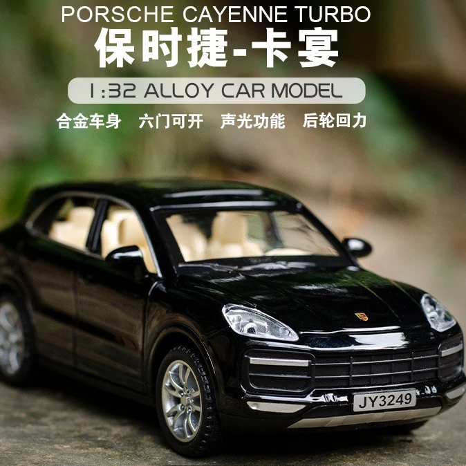 1:32 Porsche Cayenne Taycan Macan Off-road vehicle High Simulation Diecast Car Metal Alloy Model Car Children\'s toys gifts