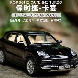 1:32 Porsche Cayenne Taycan Macan Off-road vehicle High Simulation Diecast Car Metal Alloy Model Car Children's toys gifts