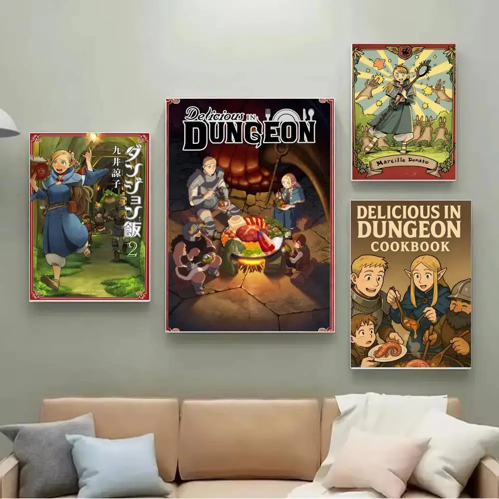 Anime Cartoon D-Dungeon Food Poster Wandkunst-Poster sind geeignet für Clubs, Wohnzimmer und Schlafzimmer
