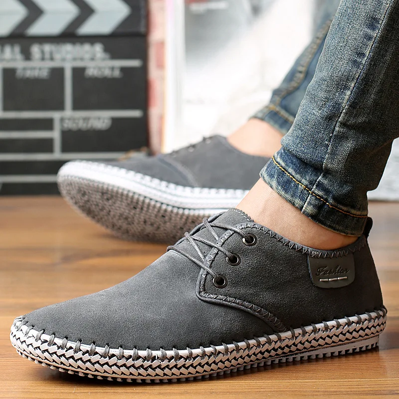 Men Sneakers Summer Shoes Plus Size 2021 Fashion Lace-up Platform Sneakers Men Shoes Solid Casual Shoes Man zapatillas dyu7699