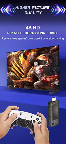 X9 PRO Retro Game Stick 4K TV HD Video Game Console 256G 50000 Games For PS1/PSP/SFC/N64 Emulator 3D Classic Games