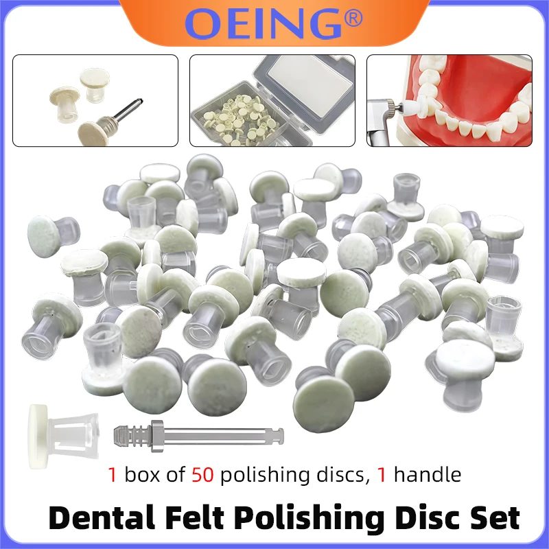 

1Box Dental Polishing Supplies: Felt Polishing Discs for Restorations and High-Gloss Tooth Polishing; Dental Materials