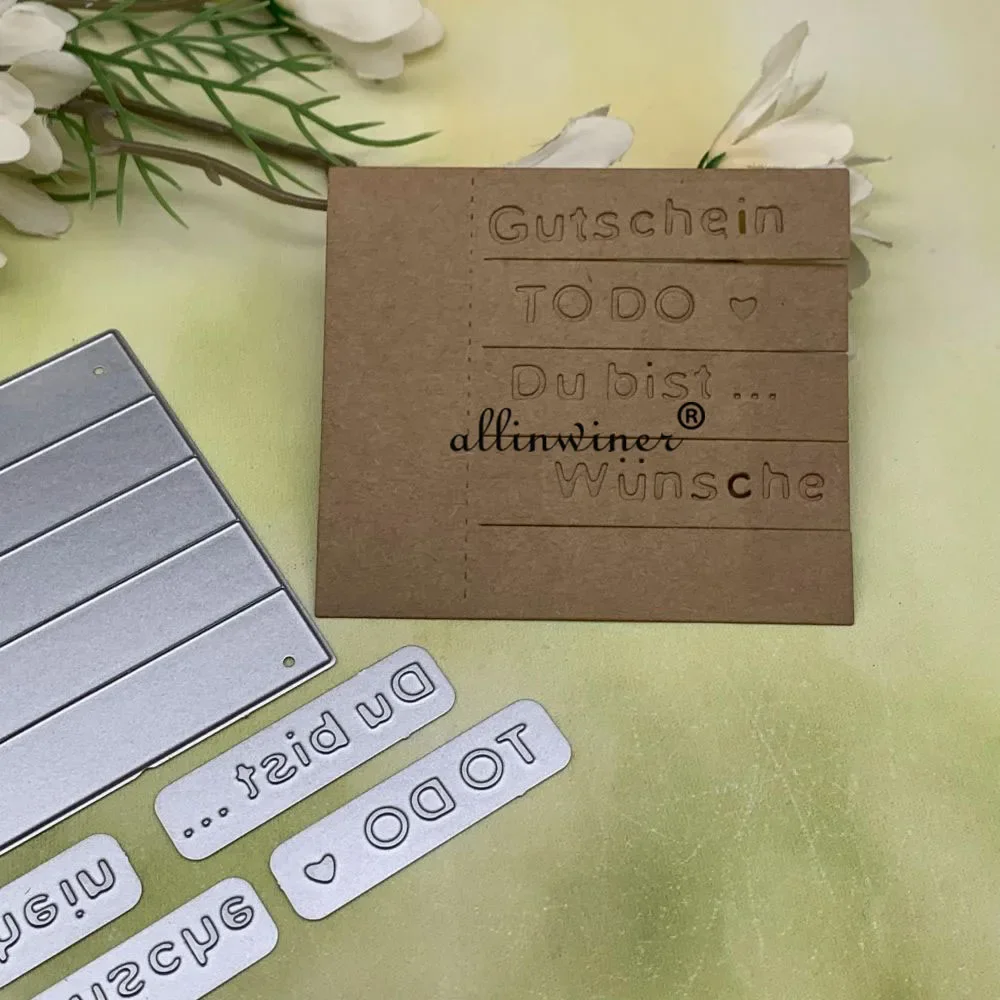 

Letters sticky notes Metal Cutting Dies Stencils Die Cut for DIY Scrapbooking Album Paper Card Embossing