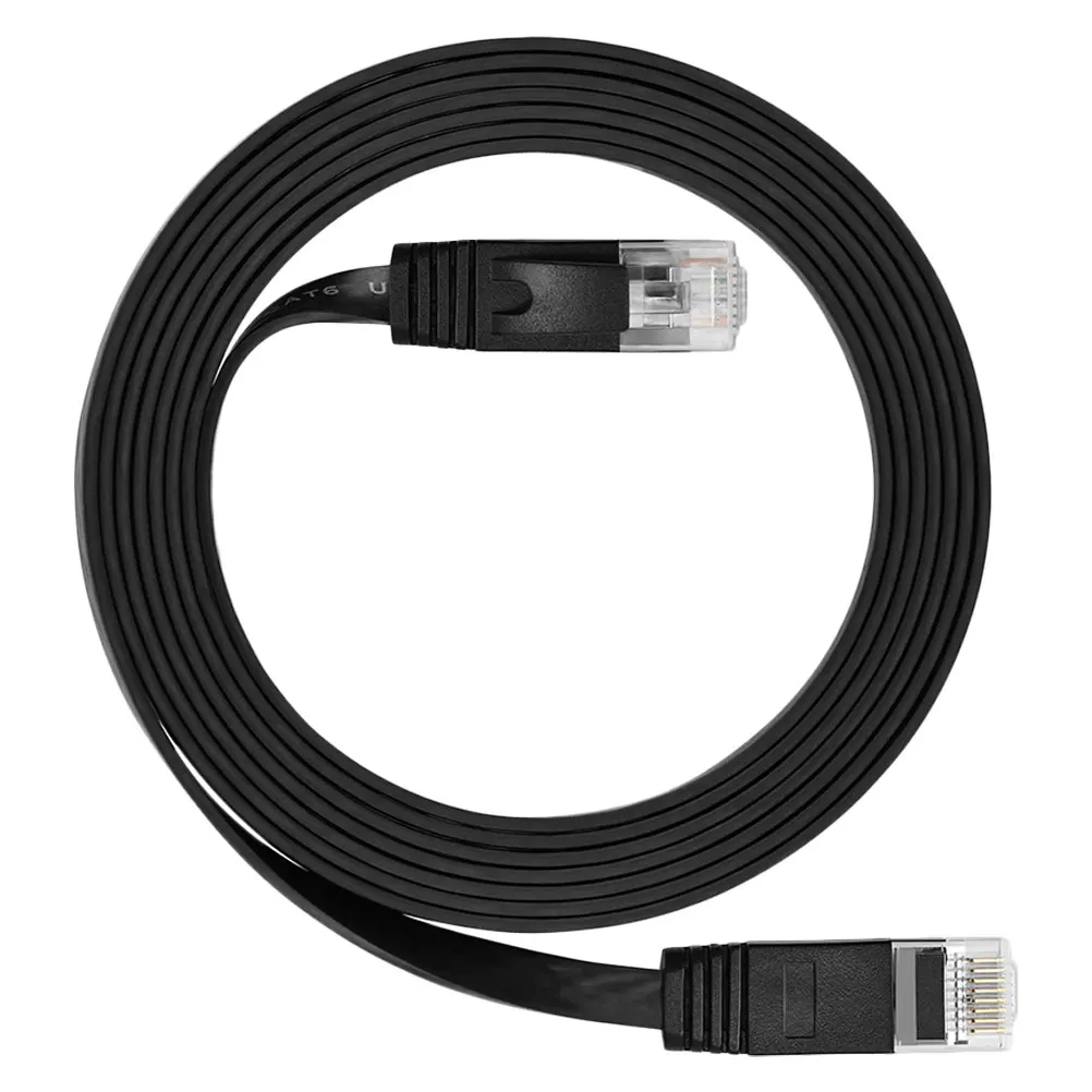 

Flat Network Cable 15m Cat6 LAN Ethernet Patch Cord for Router Laptop Durable Gaming Bedroom Living Room Kitchen Study Gift