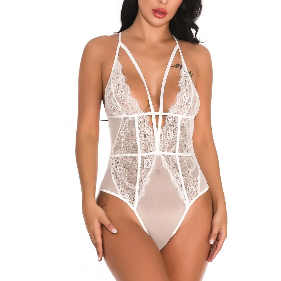 ملابس داخلية ضيقة بدون أكمام من الدانتيل بإبزيم مخفي بدون ظهر يمكن ارتداؤها كبدلة مثيرة #4