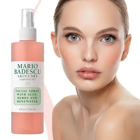 Mario B Rose Water Spray 236ml Facial Hydrating Mist Herbal Formula Lightweight Moisturizer For All Skin Types Refreshment