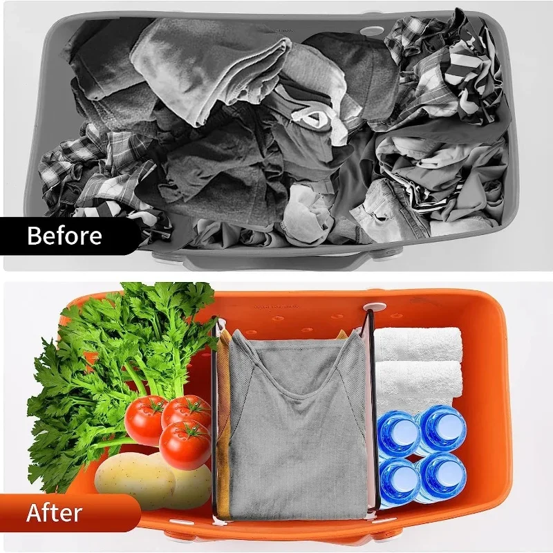 XL Divider Tray Bogg Bag Accessories Eva Rubber Beach Storage Basket Space Saving Partition Women Jelly Sac Bogg Bag Organizer