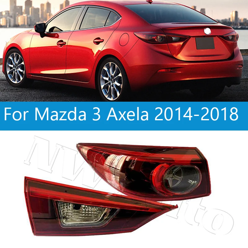 

Лампа заднего бампера, задний фонарь, стоп-сигнал для Mazda 3 Axela 2014 2015 2016 2017 2018, задний фонарь стоп-сигнала