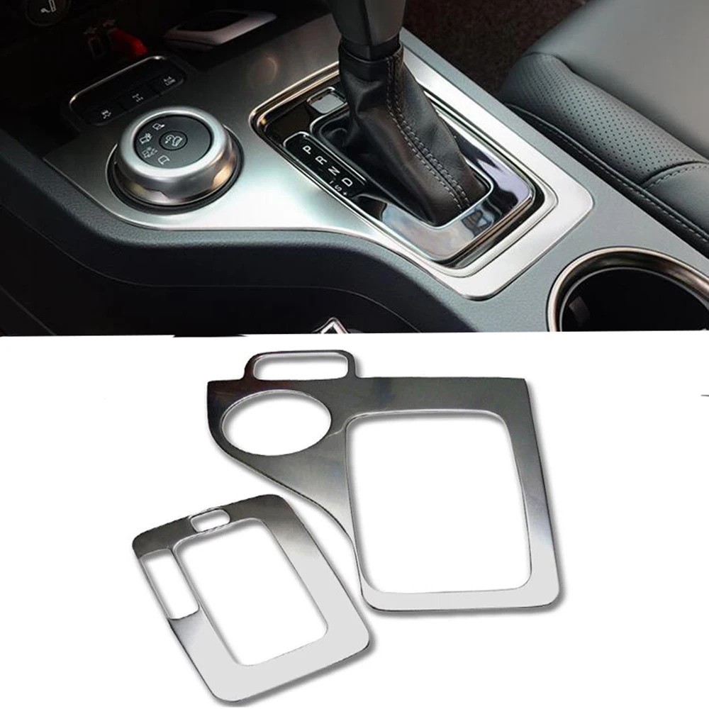 

Car Interior Gear shift Knob Cover Gear Position Panel Frame Cover Trim for Ford Everest Endeavour 4Dr 2015 2016 2017