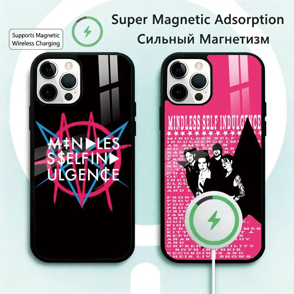 

M-MSI Band Phone Case For iPhone17,16,15,14,13,12,11 Plus,Pro Magnetic Supports Magnetic Wireless Charging