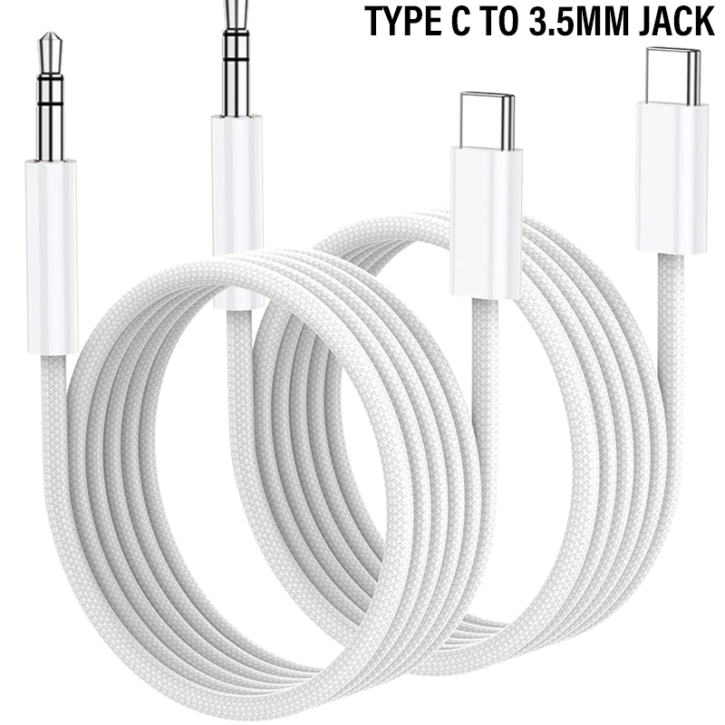 USB Typ C Stecker auf 3,5 mm Kopfhöreranschluss Adapter Audiokabelanschluss für Samsung Mi Huawei iPhone Typ-C Musikkonverter