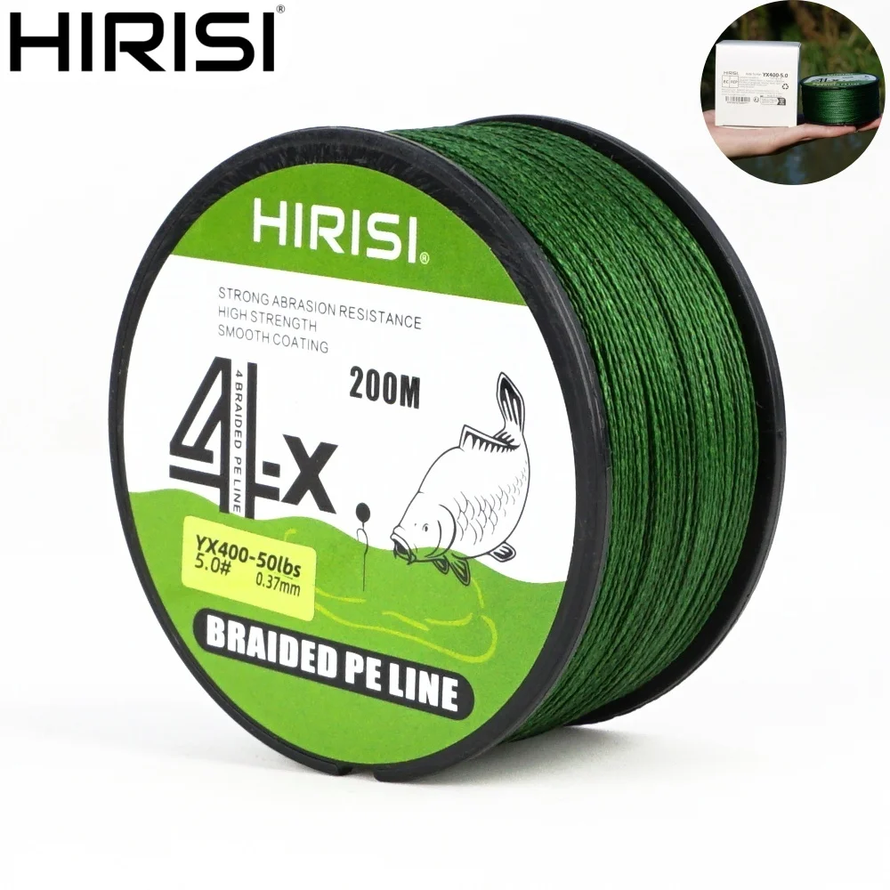

Hirisi 300M High Density PE Braid 4-Ply 15-70LB Ultra Strong Carp Fishing Line