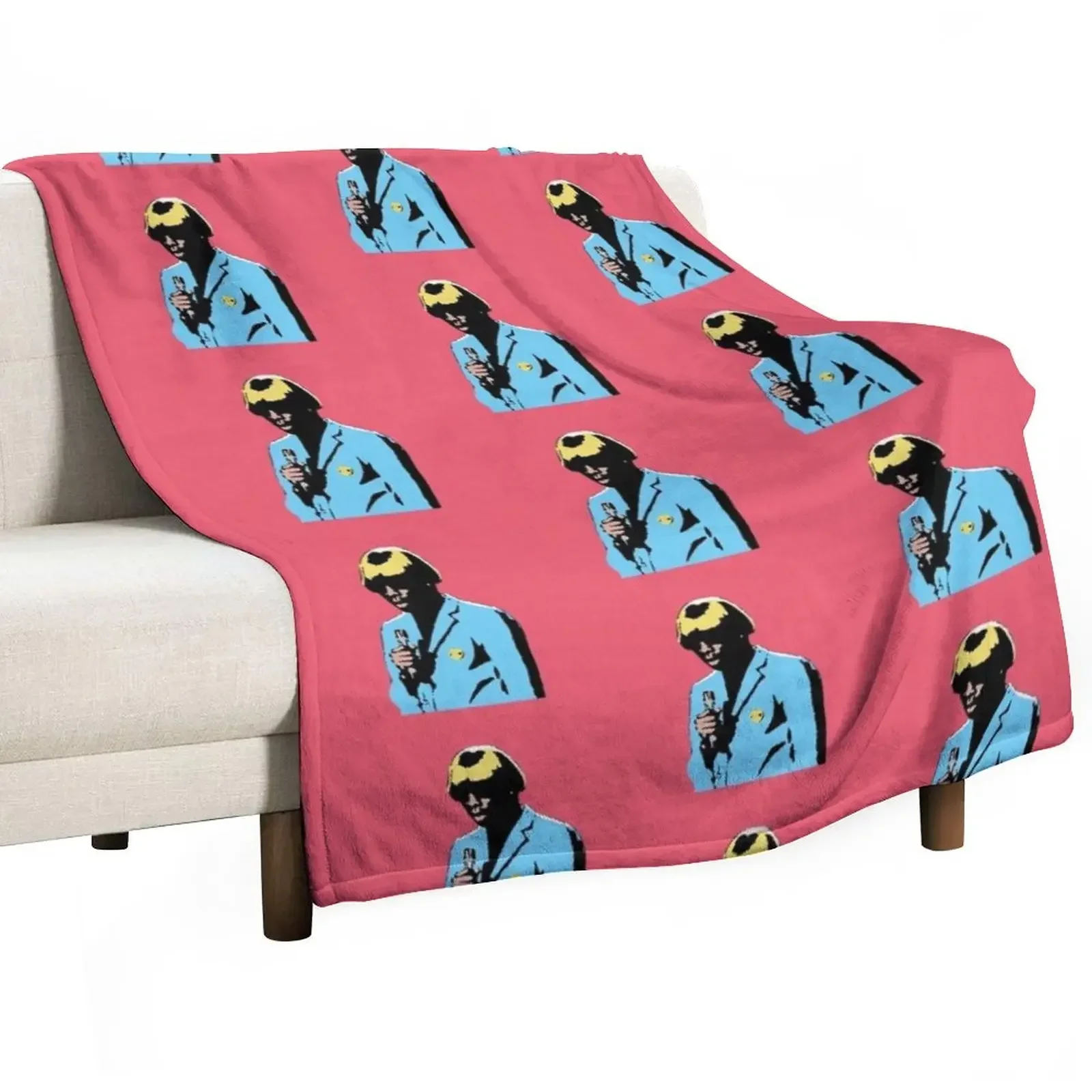 

Igor Pop Art Portrait Throw Blanket Flannel Vintage Furry Softest Blankets