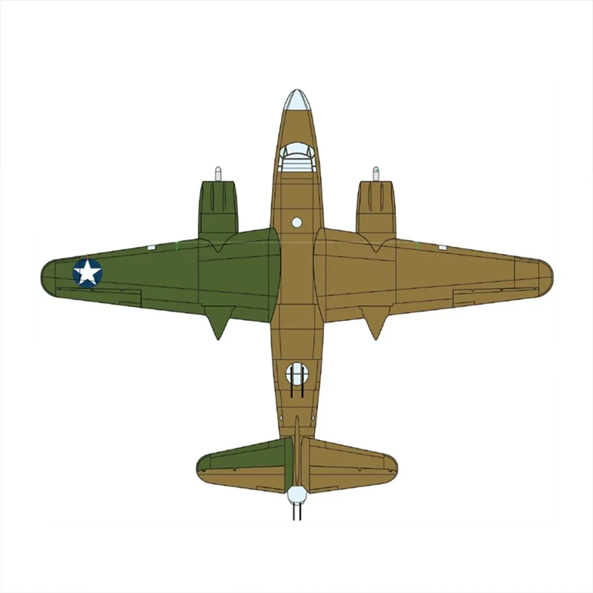

Модель Академии 12656 1/144 B-26B Мародер, комплект пластиковой модели самолета для сборки бомбардировщика