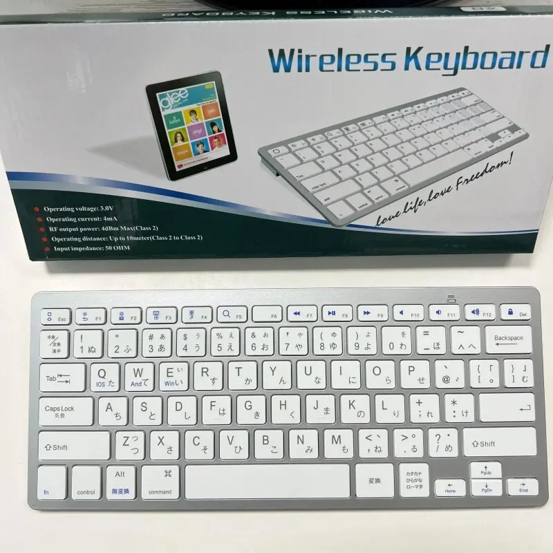 Japanese Language Ultra Thin Lightweight Low Noise Keyboards for Laptop/Computer/Surface