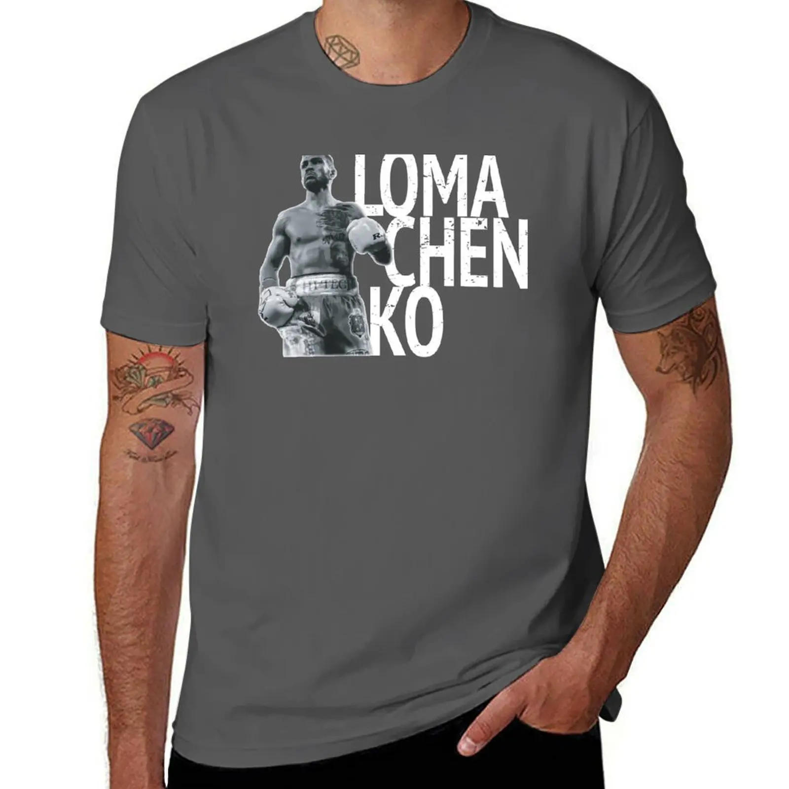 Футболка Loma-Lomachenko, повседневная футболка с коротким рукавом