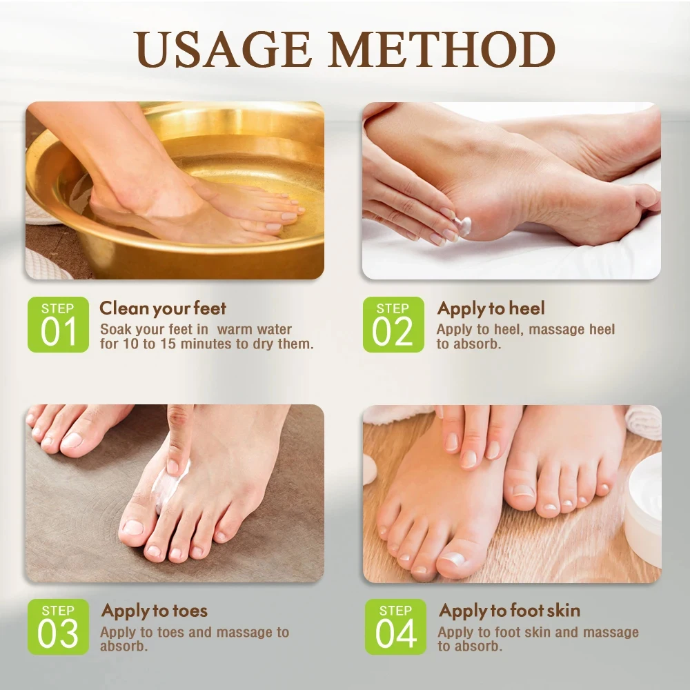 FlowWeek Urea 40% Cracked Heels Foot Cream, Salicylic Acid, Cracked Heels Repair Callus Remover, Nail Repair Urea Cream