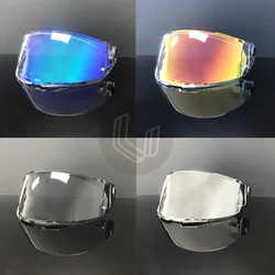 Thunder 4 Helm Visier für Mt Helme Thunder 4 SV Motorrad Helm Visier Brille Beschichtung silberrote Ersatz linse