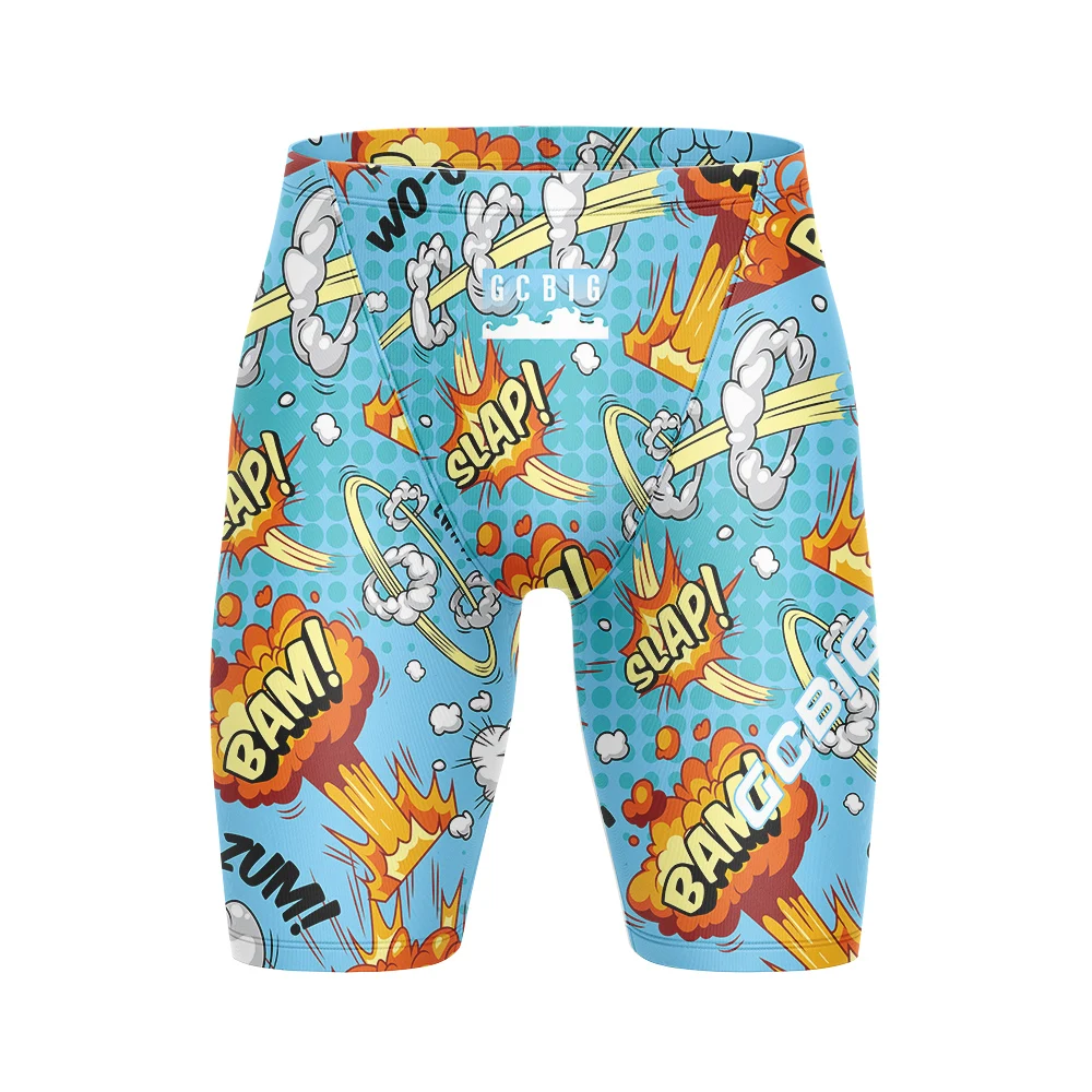 USA Boys Jammers Sports Surf Shorts Mens Summer Trunks Swimwear Training Swim Shorts Trunks Swimsuits Beach Swimming Pants