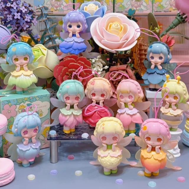 

Новая оригинальная серия Ziyuli Flower Spirit Whisper, слепая коробка, милая фигурка, коллекция кукол, украшение для рабочего стола, модный тренд, подарочные игрушки