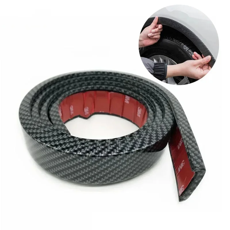 1.5M Universal PVC Car Seal Strip Fender Flares Arches Wing Expander Auto Mudguard Wheel Eyebrow Anti-collision Mud Guard Strip