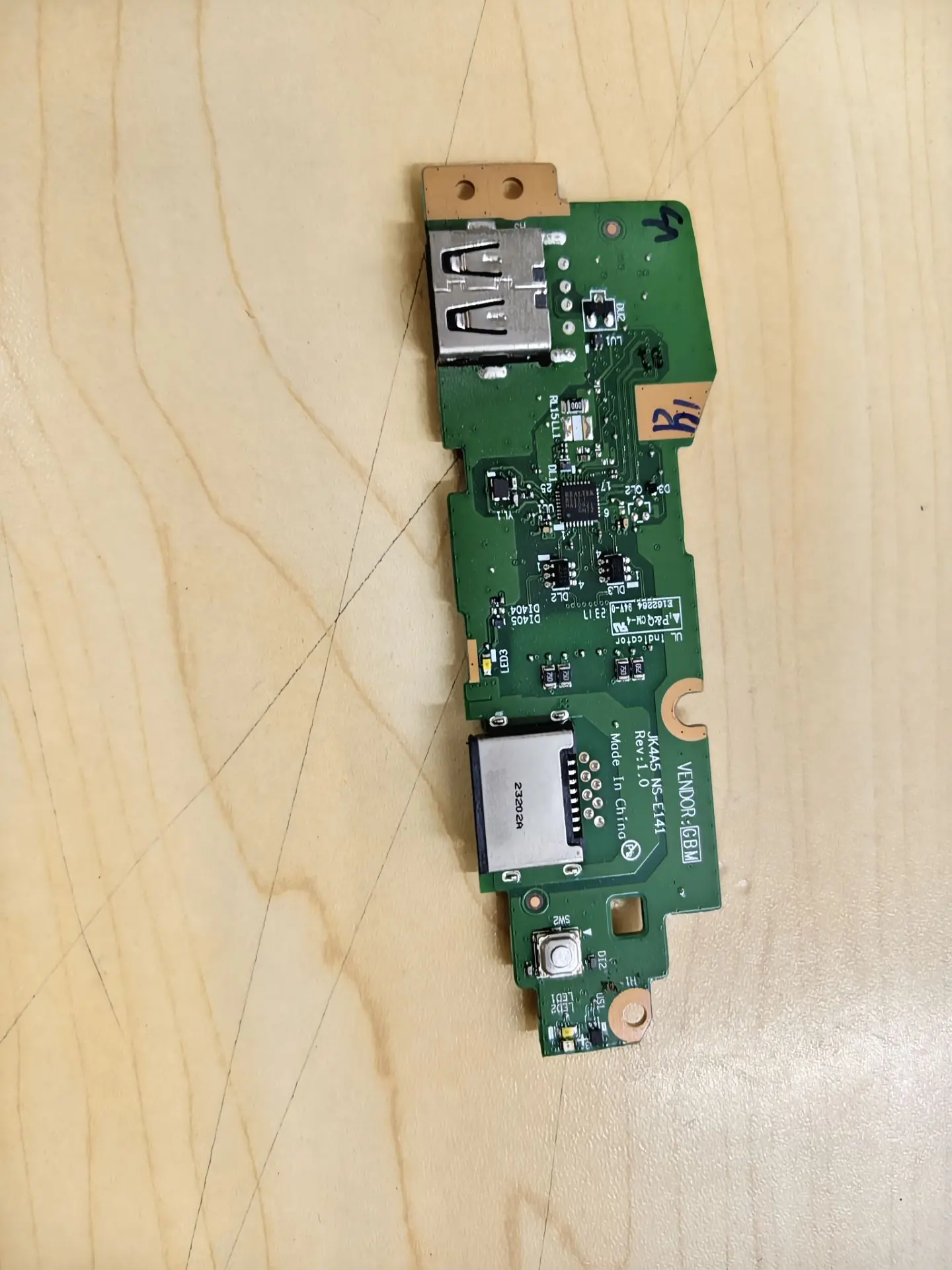 usato-per-lenovo-k14-gen-1-scheda-usb-con-pulsante-di-accensione-ns-e141