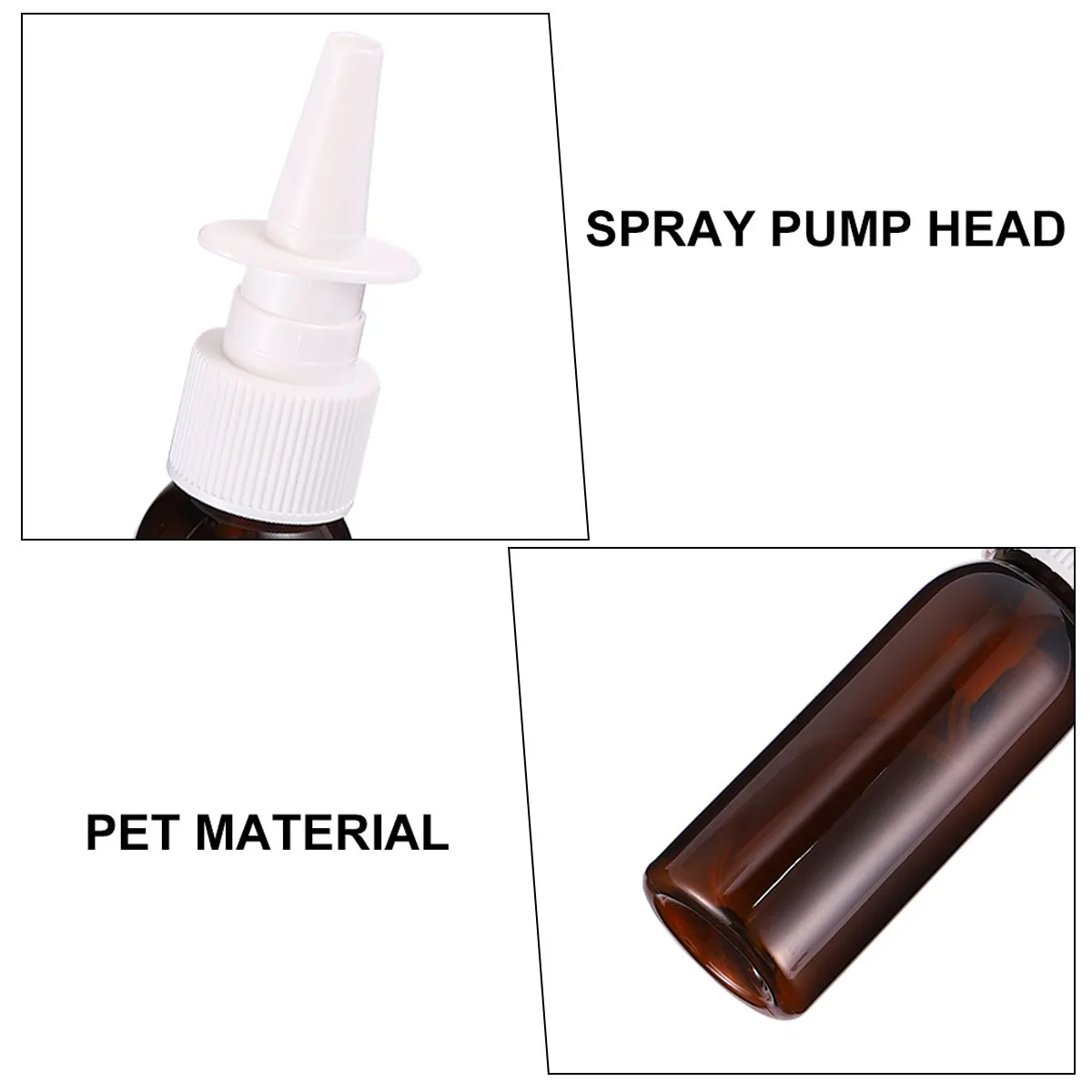 

10 Pcs Long Nose Spray Bottles Portable Empty Refillable Travel Plastic Durable Shampoo Container Outdoor