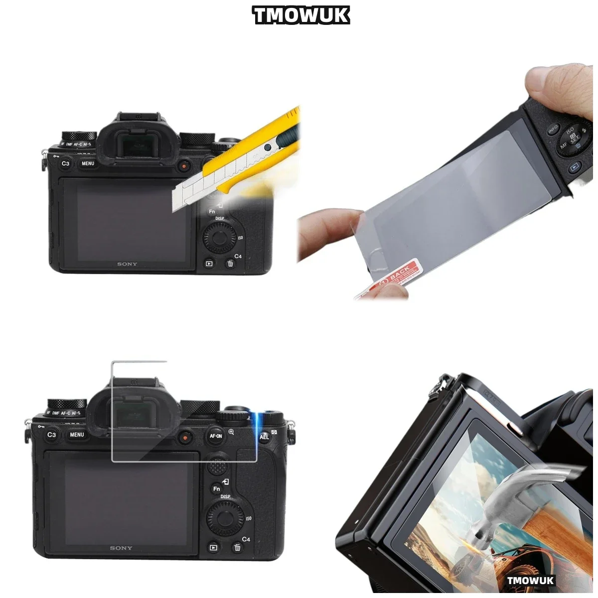 Shield Your Camera: For FX3 FX30 ZV1 ZV1-E10 A9 A9II, Anti-Scratch Glass Protector.