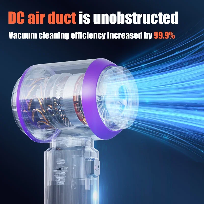 Portable Cordless Handheld Vacuum Cleaner 13000Pa Car Vacuum With Brushless Motor, 4 In 1 For Keyboard, Home, Pet And Car