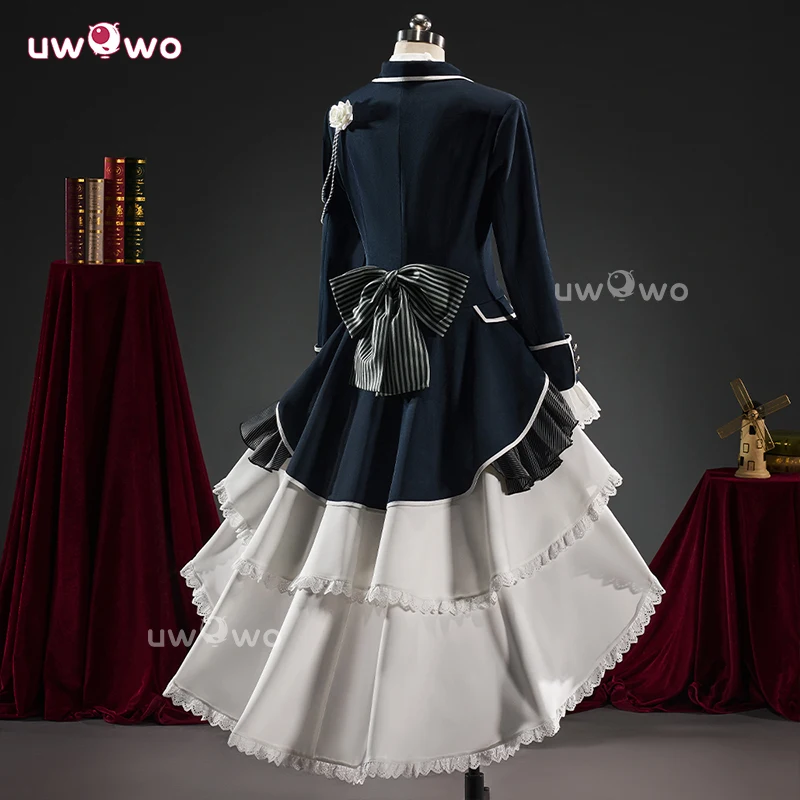 UWOWO Collab Series: Anime Ciel White Rose Noble Suit Cosplay Costume S-XL Halloween Costume