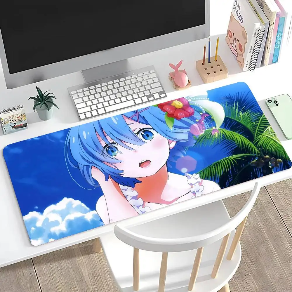 Re Life In A Different World From Zero Mousepad Non-slip Suitable For Office Computers Laptops E-sports Game Desk Mats XXL Keyb