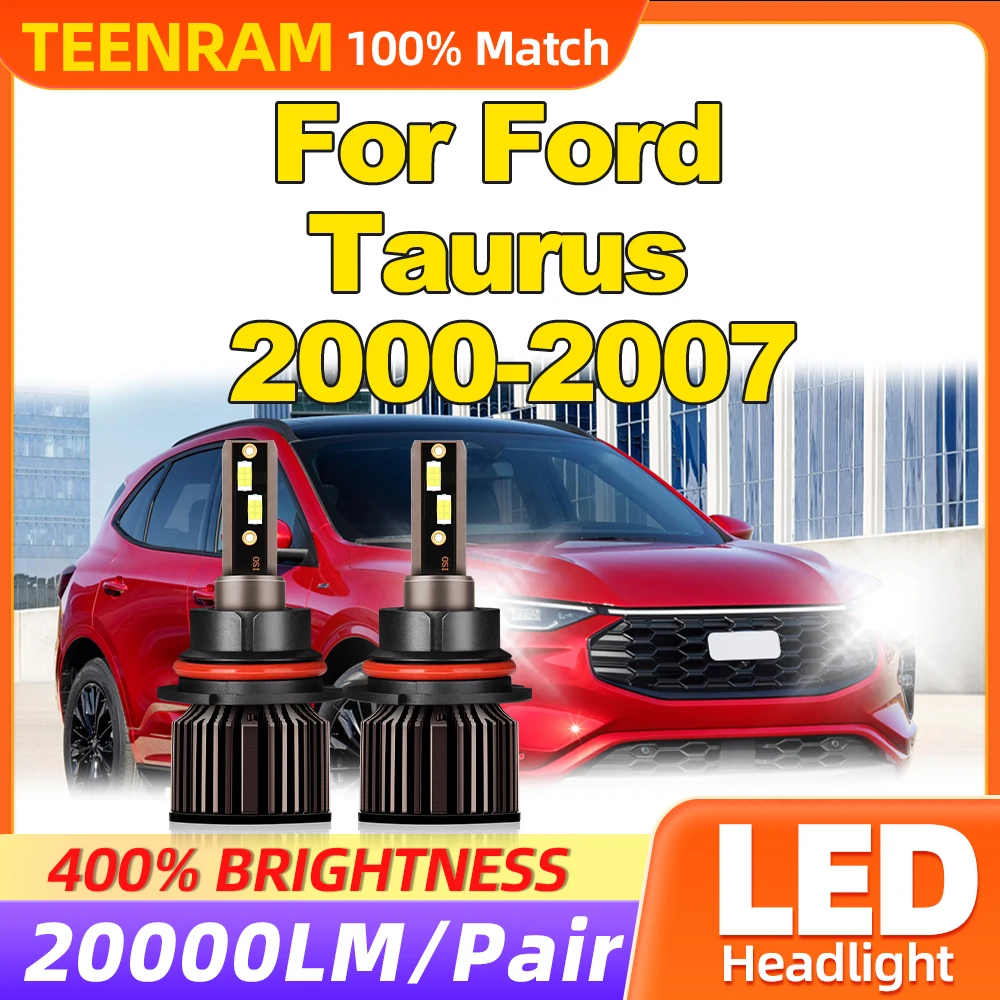 

LED Headlight Bulbs 120W 20000LM Car Headlamps 12V 6000K Turbo Lamps For Ford Taurus 2000 2001 2002 2003 2004 2005 2006 2007