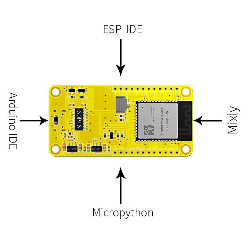 ESP32-S3 com tela de 1,9 polegadas placa de desenvolvimento LVGL wifi + Bluetooth módulo TFT de exibição 170 * 320