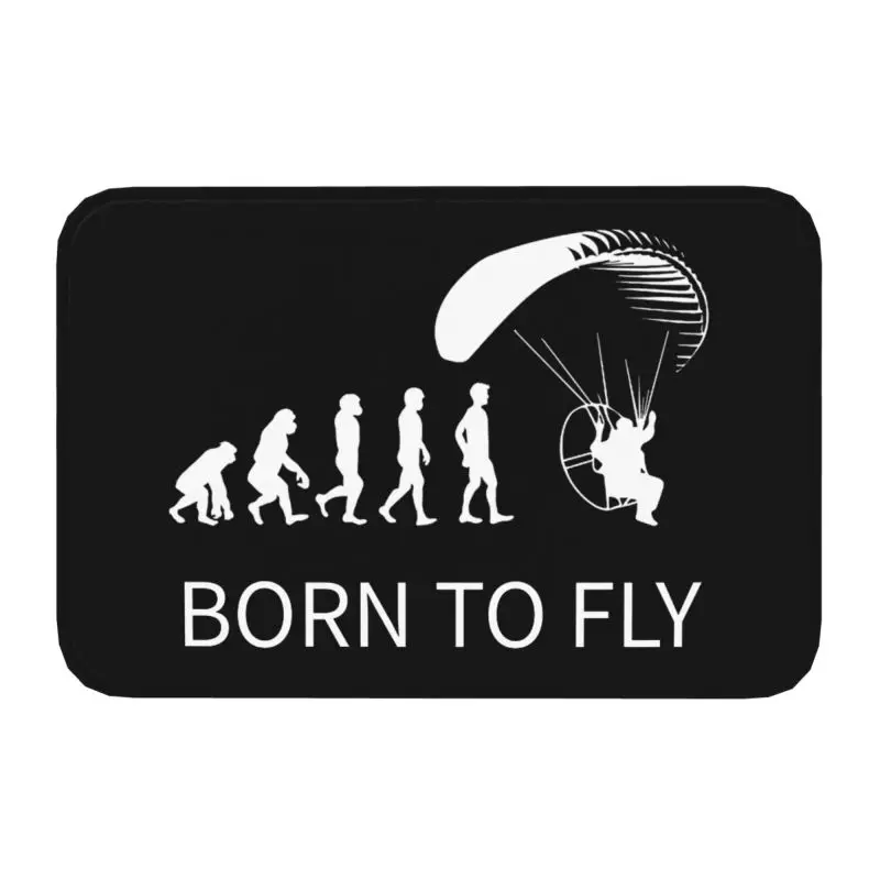 Evolution Paraglider Paragliding Front Door Mat Anti-Slip Outdoor Absorbent Doormat Kitchen Balcony Entrance Rug Carpet