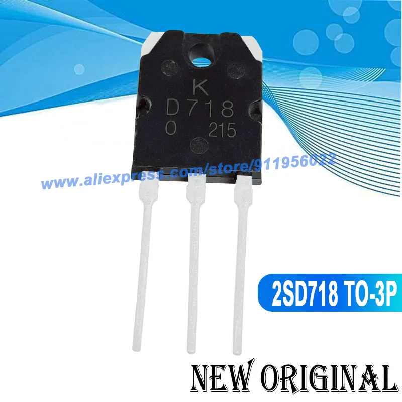 (5 Pieces) D718 2SD718  TO-3P 120V 8A / K4207 2SK4207 900V 13A / FDA8440 40V 100A / SFH9240 -200V -11A TO-3P