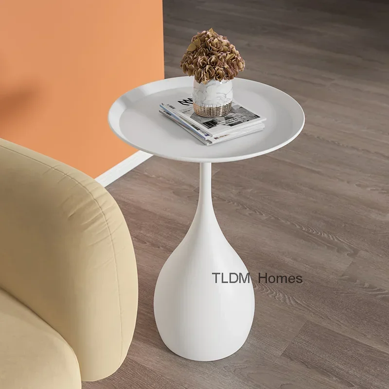 

Sofa Side Table Very Simple Light Luxury Bedside Design Sense Small Round Table Nordic Creative Living Room Mini Coffee Tables