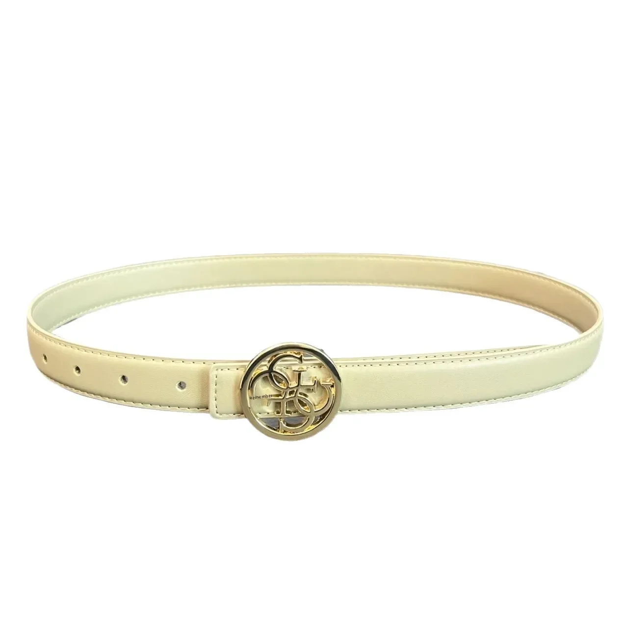 Ceinture à boucle avec حروف بسيطة صب نساء، jupe et pantalon، ceinture ديكور، وضع à la، polyvalente