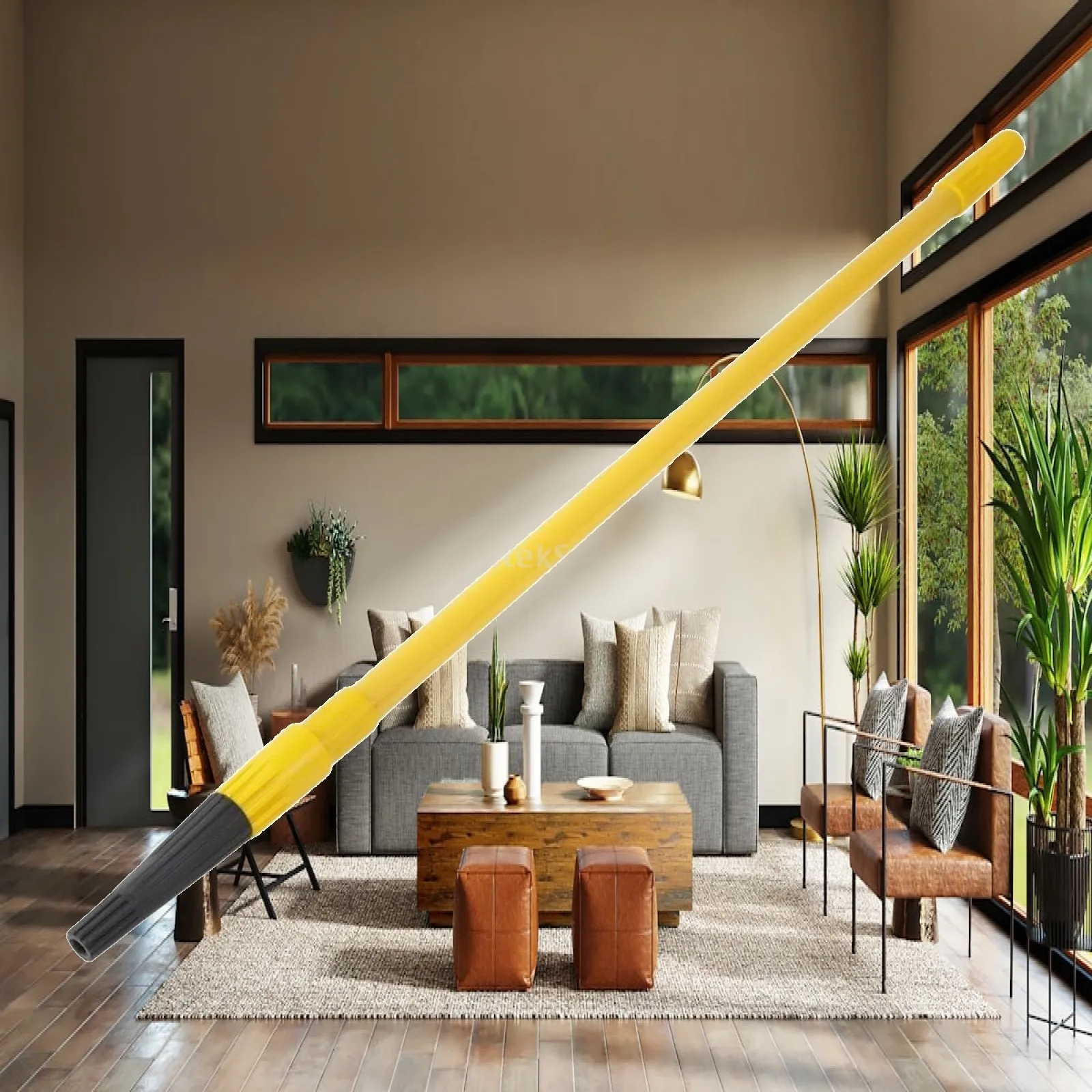 Telescopic Extension Pole Extendable Telescopic Pole Multi-Purpose Robust for Cleaners, High Reach Cleaning