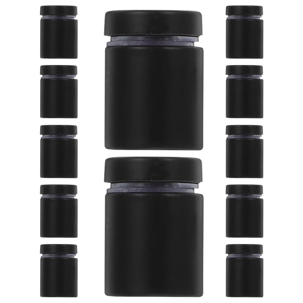 

12pcs Decorative Pins Stainless Steel Standoff Screws For Advertisement Sign Glass Display Mounting Hardware Store Fixtures Wall