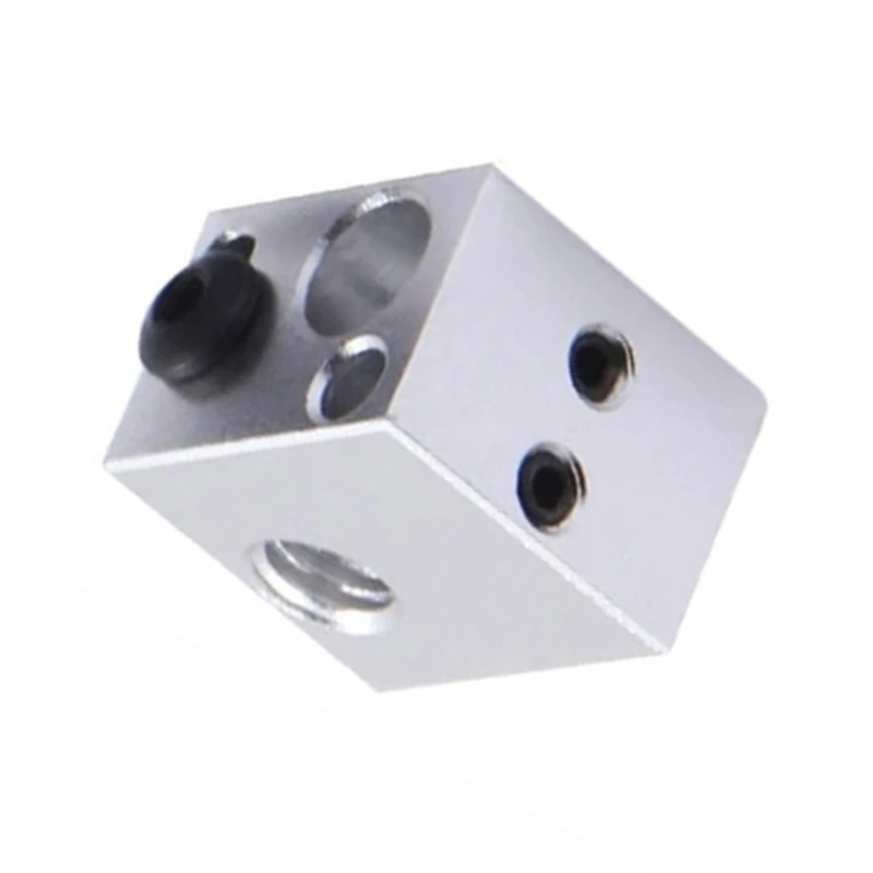 3D Printing Aluminum Heating Block for Makebot MK7 MK8 Even Heat Distribution