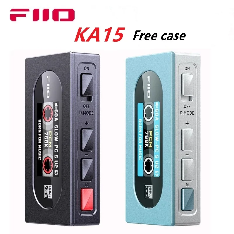 FiiO KA15 Portable USB DAC Headphone Amplifier USB Dongle with 3.5mm and 4.4mm Headphone Output