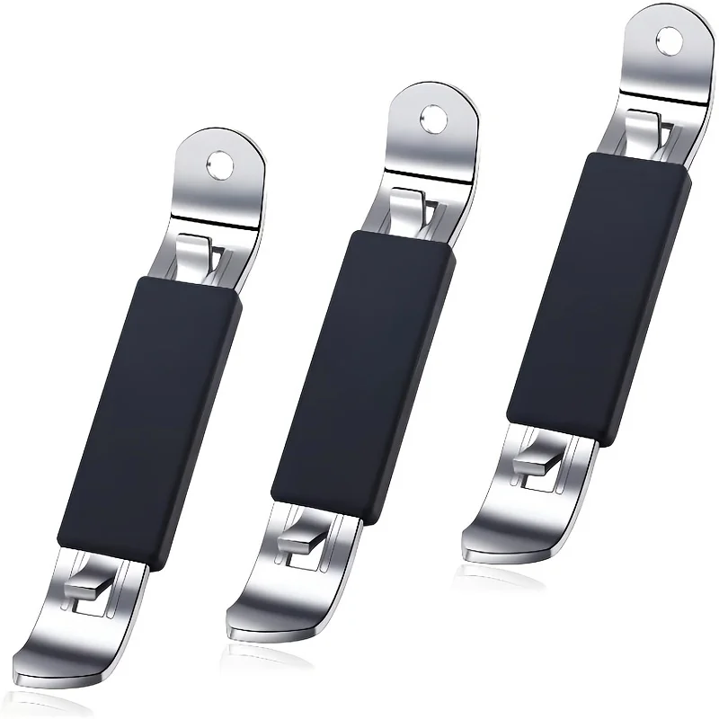 3 Pieces Magnetic Bottle Openers, Can Openers Can Tappers, Classic Portable Stainless Steel Opener for Beers Cans Beverages