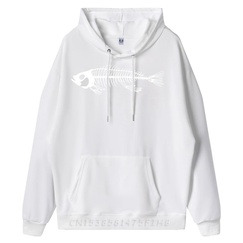 Bone Fish Skeleton Leisure Round Collar Man Sweatshirt Hip hop Hoodies Discount Long Sleeve Pullover For Man