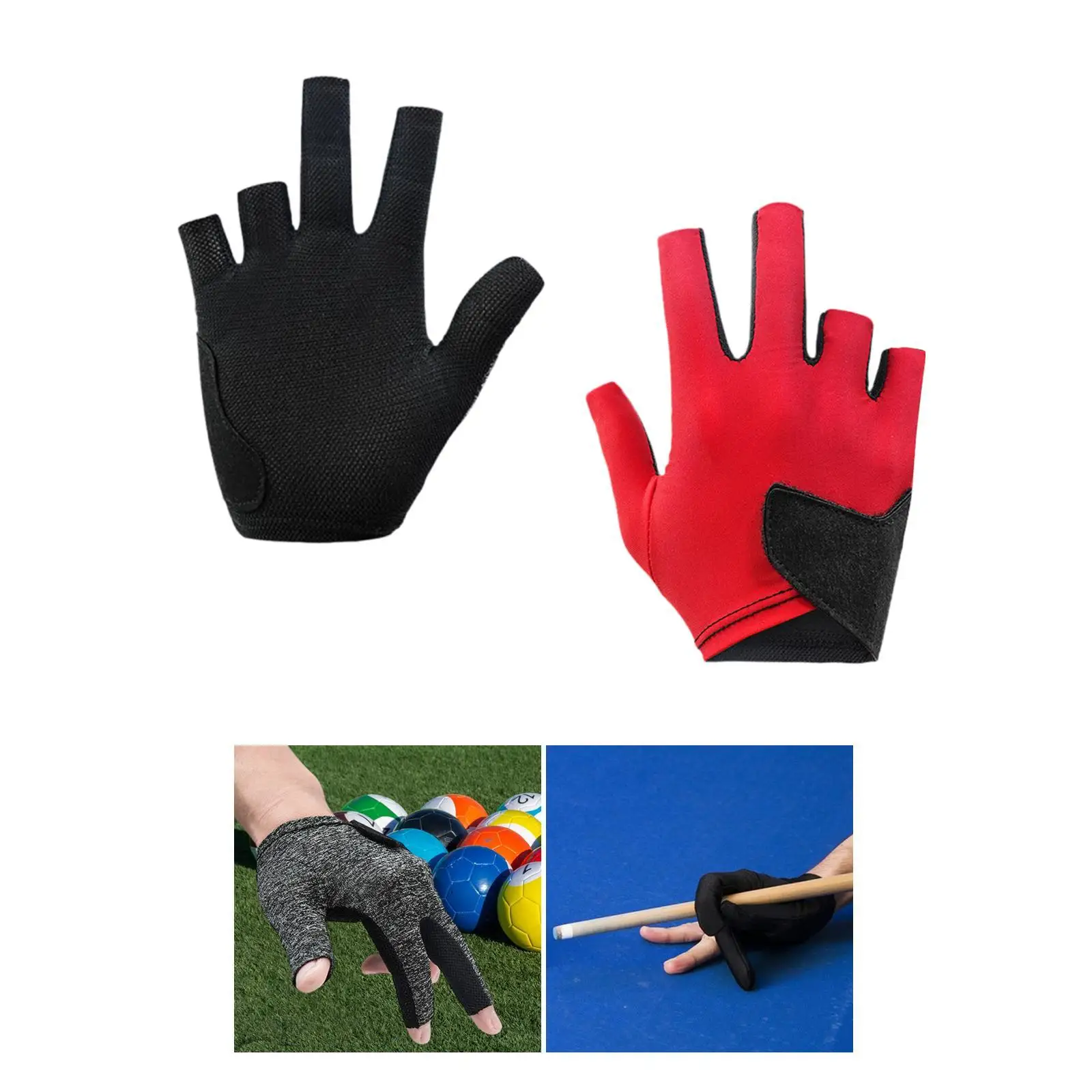 

Бильярдные перчатки, варежки для бассейна, портативные износостойкие аксессуары, левая рука, снукер